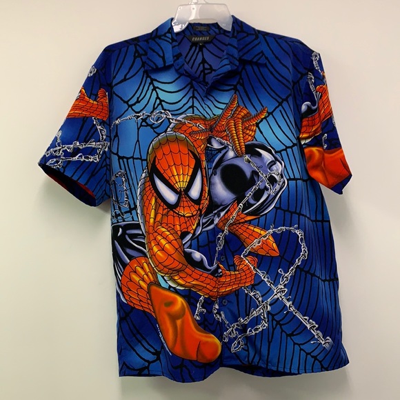 Other - Vintage 2000 Marvel Spider Man short sleeve shirt